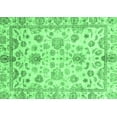 thumbnail image 1 of Ahgly Company Indoor Rectangle Oriental Emerald Green Traditional Area Rugs, 2' x 5', 1 of 4