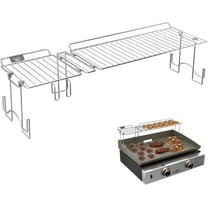 Yukon Glory Collapsible BBQ Grill Rack Griddle Warming Tray for 22" Blackstone Griddle