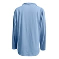 thumbnail image 4 of Womens Clothes Summer Kelon Womens Blouses Long Sleeve Cowl Neck Dressy Casual Summer Vacation Fashion Clothing 2026 Summer Business Work Basic Tees, 3XL, 4 of 5