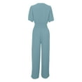 thumbnail image 7 of CAIVO Stylish Women Jumpsuit Onesie Casual Wear Slim Fit With Waist Cinching Versatile Design For Summer Autumn Solid Color Comfort Dailywear, 7 of 7