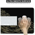 thumbnail image 4 of Japanese Sea Wave Large Mouse Pad, Anime Gaming Mouse Pad with Stitched Edges, Non-Slip Rubber Base, Kanagawa 35.4x15.7 Inch XXL Mouse Pad Keyboard Mat Desk Mat Gaming Mousepad, Black Gold, 4 of 6