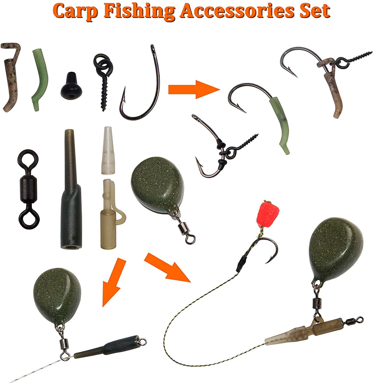 carp fishing accessories usa Carp Fishing Tackle Kit Carp Fishing Equipment, 217pcs Carp Fishing Bait  Fishing Gear