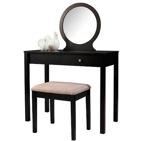 Linon Home Decor Scarlett Vanity Set Black Linon Home Decor Scarlett Vanity Set Black