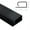 Black, variant on Channel Desk Cable Organizer Cable Management Accessories White Cable Protecter No Drilling Under Desk Management Tray