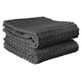 thumbnail image 5 of RITZ Royale Collection 100% Combed Terry Cotton, Oversized Kitchen Towel Set, 4-Pack, Solid & Coordinate, Graphite, 5 of 8