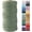 Avocado Green, variant on Orange Macrame Cord 3mm x 109Yards,Colored Cotton Rope Craft Cord Colorful Cotton Cord Twine for Wall Hanging Plant Hangers Crafts Knitting Decorative Projects