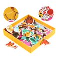 thumbnail image 4 of Kids Baby Wooden Wood Animal Cognition Puzzle Fruit Learning Educational Toy, 4 of 6