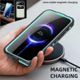 thumbnail image 4 of for iPhone Air 6.5 inch Waterproof Case Compatible with MagSafe, Magnetic Waterproof Full Body IP68 Underwater Case Built-in Screen Protector Military Grade Shockproof Cover with Lanyard, 4 of 7