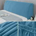 thumbnail image 5 of Vacemry under $5 Headboard Cover, Fully Enclosed Elastic Slipcover for Upholstered Headboards, Dust Proof Fabric Protector Easy Wash, Modern Bedhead Protector, 5 of 8