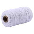 thumbnail image 1 of 200m Macrame Cord, White Natural Cotton Rope For Kitchen Cooking Butcher String, Eco-Friendly, Soft Durable, Easy To Work With, Suitable For Diy Projects, High Tension For, 1 of 5