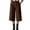 Brown, variant on Women's High Waist Wide Leg Cropped Pants, Pleated Front with Pockets, Business Casual Capri Trousers for Summer Office or Daily Wear, Breathable and Lightweight Beige L