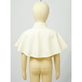 thumbnail image 5 of YiZYiF Little Girls Brooch Cape Wedding Princess Cardigan Tops Ballet Piano Performance Bolero Cape Champagne 6-24 Months, 5 of 8