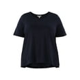 thumbnail image 5 of Terra & Sky Women's Plus Size Step Hem Tee with Short Sleeves, Sizes 0X-5X, 5 of 5