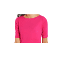 thumbnail image 2 of Karen Scott Women's Elbow Sleeve Stud Trim Tunic Pink Size X-Small, 2 of 3