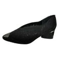 thumbnail image 5 of Dakaela Women's Dress Shoes Breathable Cutout Slip on Loafers Pointy Toe Business Work Walking Pumps, 5 of 6