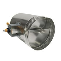 Duct Outlet 10" Damper Sleeve w/ 1.5" Stand-Off, 3/8" Rod HVAC