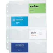 Day-Timer Vinyl Business Credit Card Holder 7 Ring Folio Size 8 12 x 11 5 Pack -