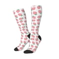 thumbnail image 2 of Balery Strawberry Printed Novelty Socks Men's Women's Crew Socks Sports Socks Knee High Socks Cotton Socks Quirky and Cool Socks, 2 of 9