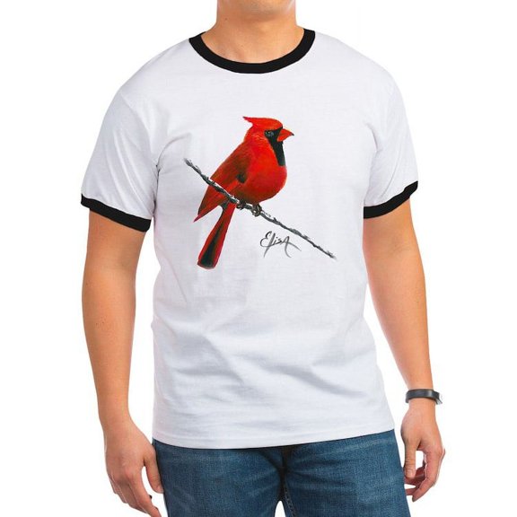 CafePress - Cardinal (2) Ringer T - 100% Cotton Ringed T-Shirt
