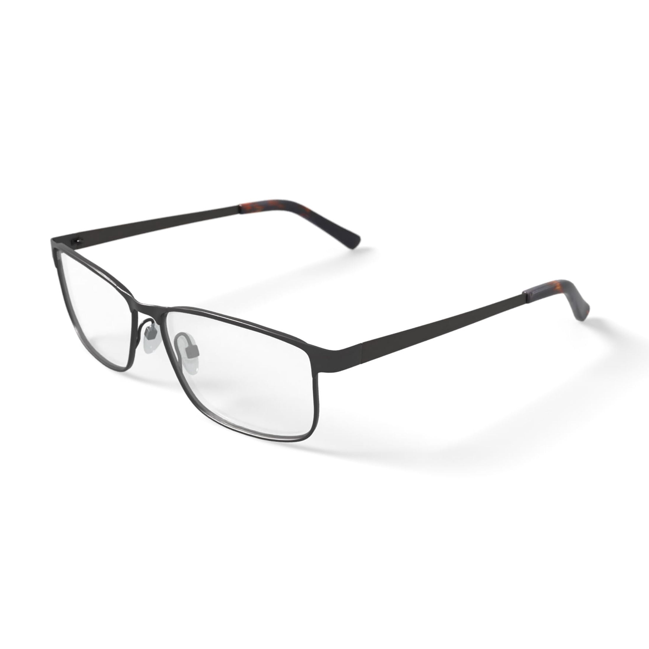 TiFlex Men's T1708 Rectangular Rectangular Prescription Eyeglasses with Case, Taupe
