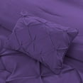 thumbnail image 6 of DNG Creations 1 Piece Luxurious Half Pinch Pleated Comforter Long Lasting 100% Egyptian Cotton, 800 TC 550 GSM All Season ( Oversized Super King Size ) Solid Purple Colour, 6 of 8