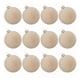thumbnail image 3 of Bolas de adornos navideños de terciopelo flokado de 12 piezas - Decoraciones colgantes de árbol de plástico marrón de 2,4 pulgadas, 3 of 6