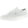 Vans Authentic Slim Perforated Stars True White Ankle-High Canvas Skateboarding Shoe - 10M / 8.5M