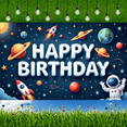 thumbnail image 5 of Space Theme Banner Decorative Elements Astronaut Planets Stars for Kids Party Indoor Celebration, 5 of 6