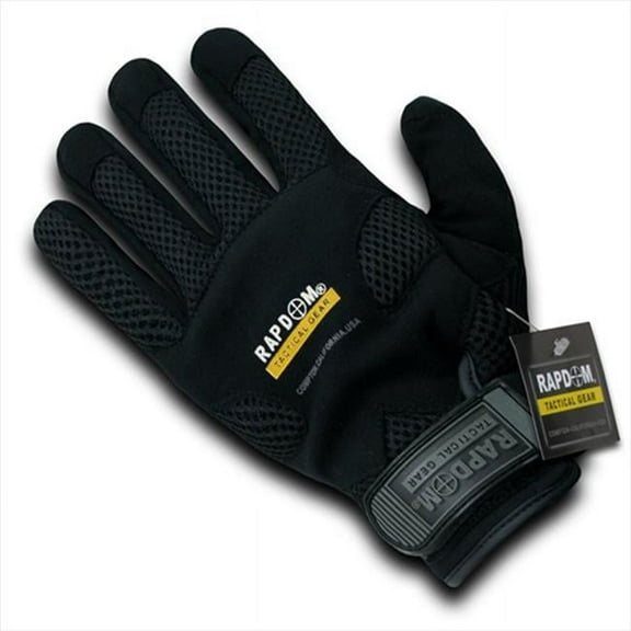 RapDom T26-PL-BLK-05 Breathable Mechanic Glove - Black- 2X