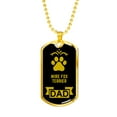thumbnail image 5 of Wire Fox Terrier Dad Dog Necklace Stainless Steel or 18k Gold Dog Tag W 24" Dog Owner Lover, 5 of 11