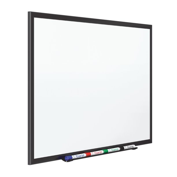 Quartet Classic Whiteboard, 4' x 3', Black Aluminum Frame (S534B