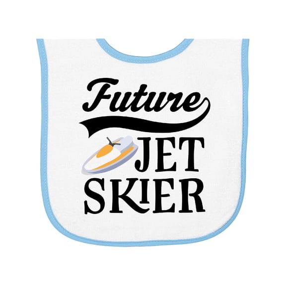 Inktastic Future Jet Skier Water Sports Baby Terry Cloth Bib