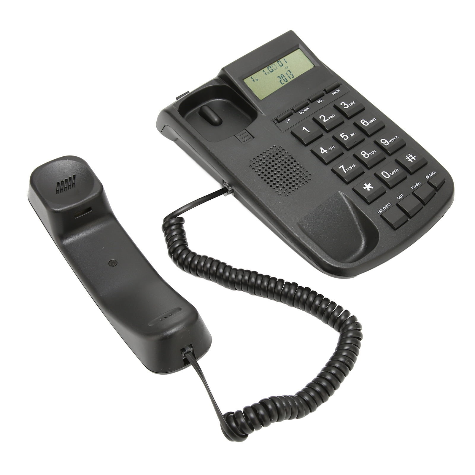 Wall Mount Desktop Corded Telephone, Redial Easy To Install Calculation