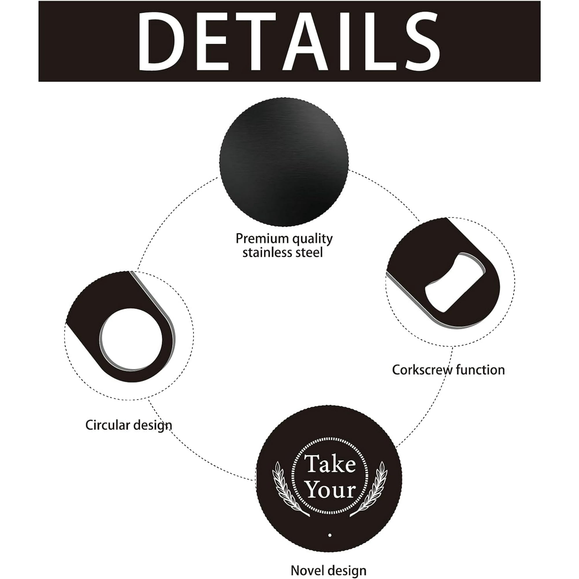 GLOBLELAND OuvreBouteille Thème De Bouteille De Champignon