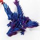 thumbnail image 4 of 3D Printed Gemstone Dragon Gift Gradient High-End Figure Eco-Friendly Crystal Dragon Toy Figure,Pur, 4 of 5