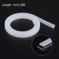 thumbnail image 2 of Uxcell Flexible Solid Silicone Strip 0.31"x0.08"x3.28ft Rectangular No Adhesive Roll for Door, White, 2 of 6