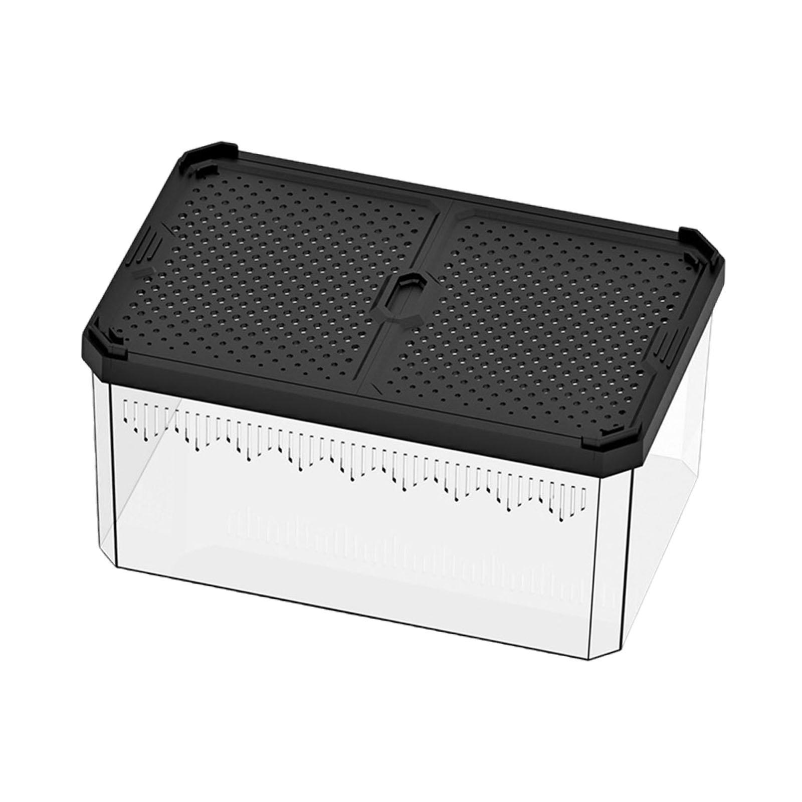 Reptile Terrarium Enclosure Breeding Box Clear PC Material Sliding Door for Small Pet Owners and Animal Lovers