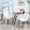 thumbnail image 4 of HOMCOM Dining Chairs Set of 2, Upholstered Velvet Kitchen Chairs with Back, 4 of 10