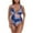 Blue, variant on EQWLJWE Womens One Piece Swimsuit Elegant Inspired Vintage Pin up Monokinis Tummy Control Swimwear Shirred Bathing Suits