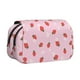 thumbnail image 1 of Disketp Strawberry Floral Estuche de Lápices de Doble Capa con Tapa Abatible y Cremallera, Organizador Escolar para Adolescentes y Adultos, 1 of 7