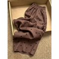 thumbnail image 2 of Women's Polka Dot Elastic Waist Pants, Drawstring Loose Fit Trousers with Pockets for Everyday, Casual, Lounge & Vacation Wear, 2 of 7