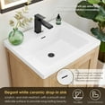 thumbnail image 6 of Bondi 24" Wood Vanity in Light Brown Artificial Drop-in Sink no Mirror, 6 of 12