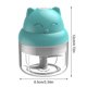 thumbnail image 5 of Picadora de ajo eléctrica inalámbrica USB Garlic Chopper Picadora de jengibre recargable portátil, 100ML, Azul Speravity HA003928-02B, 5 of 7