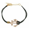thumbnail image 2 of Anchor Fashion Bracelet - Cast Iron Design Leatherette with Lobster Claw Clasp, 2 of 8