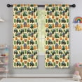 thumbnail image 5 of Blackout Kids Curtains,Cartoon Tractors Barns Beige Pattern Childrens Insulated Curtains Set Of 2,Bedroom Essentials,Toddler Room Decor 42"x63", 5 of 5