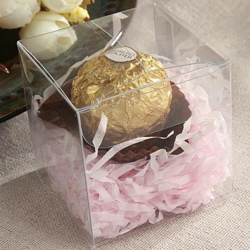 10/20/50Pcs Chocolate Cake Candy Boxes Gift Bag Wedding Favors Party Decoration