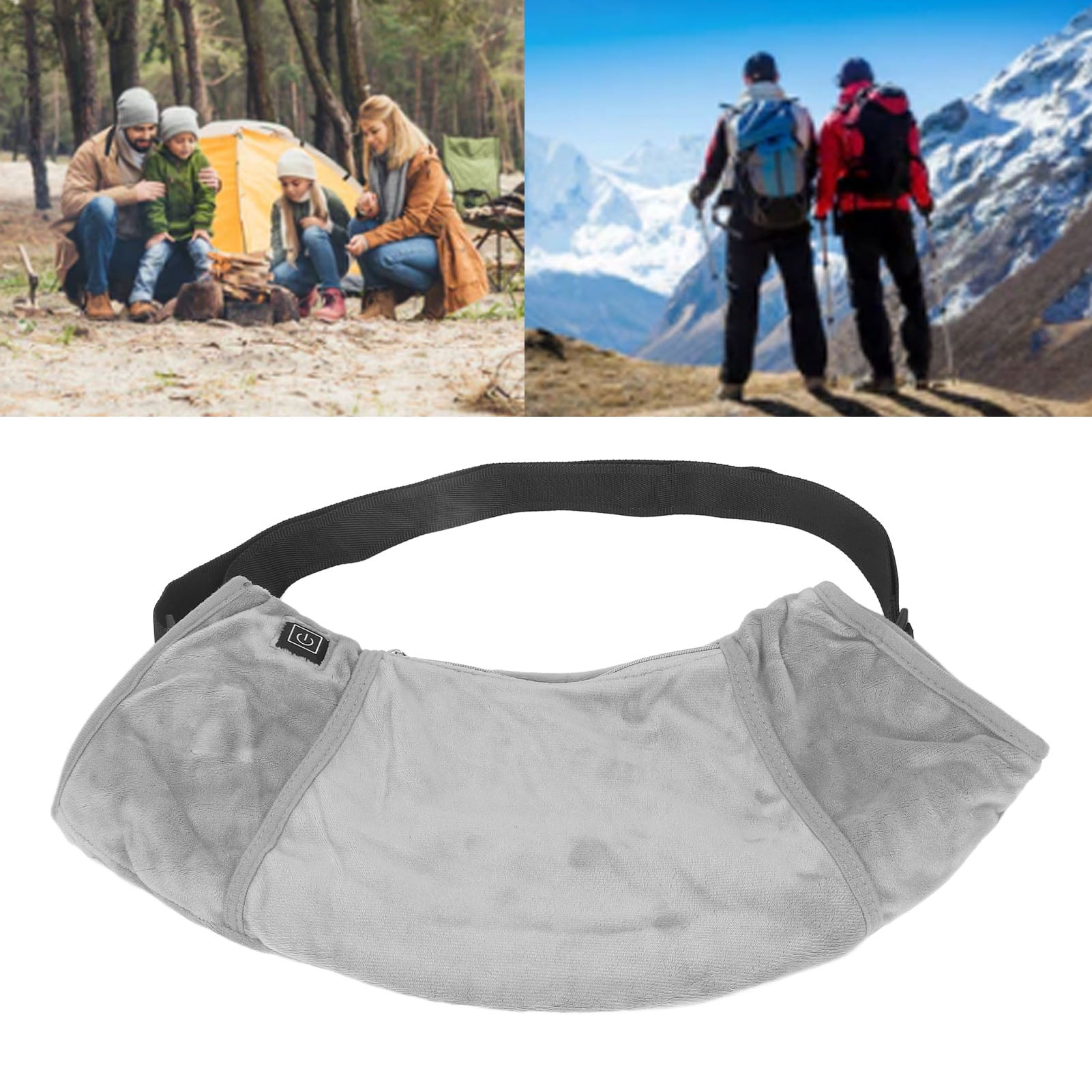 Sorven Outdoor Waist Bag Electric Heating Hand Warmer, 5V USB Soft Electric Heated Hand Muff for Camping