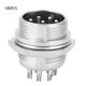thumbnail image 1 of 100 Uds BERM enchufe de aviación Universal 8 núcleos conector macho de carcasa de acero inoxidable 16mm, 1 of 8