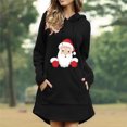 thumbnail image 2 of Sudaderas Navideñas de Cuello Redondo Para Mujer, Blusas Cortas de Manga Larga Holgadas Con Estampado Informal A La Moda, Blusa Sin Capucha Odeerbi ODB192582, 2 of 7