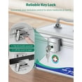 thumbnail image 4 of Medicine Lock Box First Aid Box with Combination Lock Handle & Shoulder Strap Portable Medication Lock Box x x .Silver Aluminum Alloy Storage Box, 4 of 8